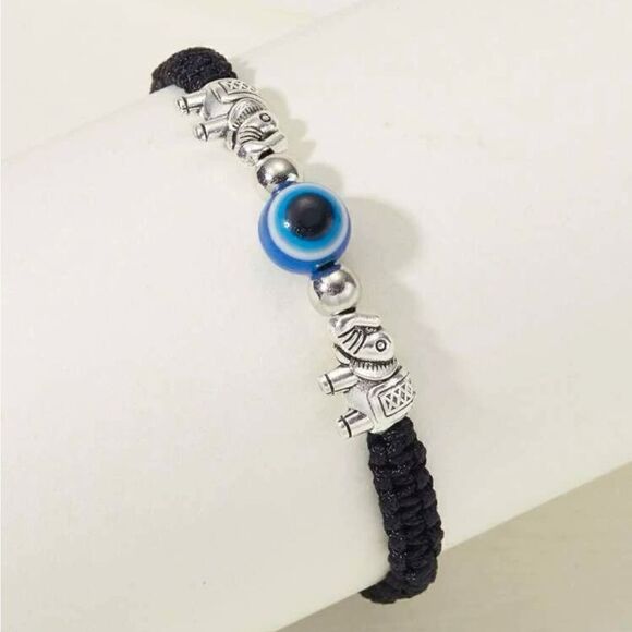 5 for $25  Evil Eye 🧿 Elephants 🐘 String Bracelet - Picture 4 of 6